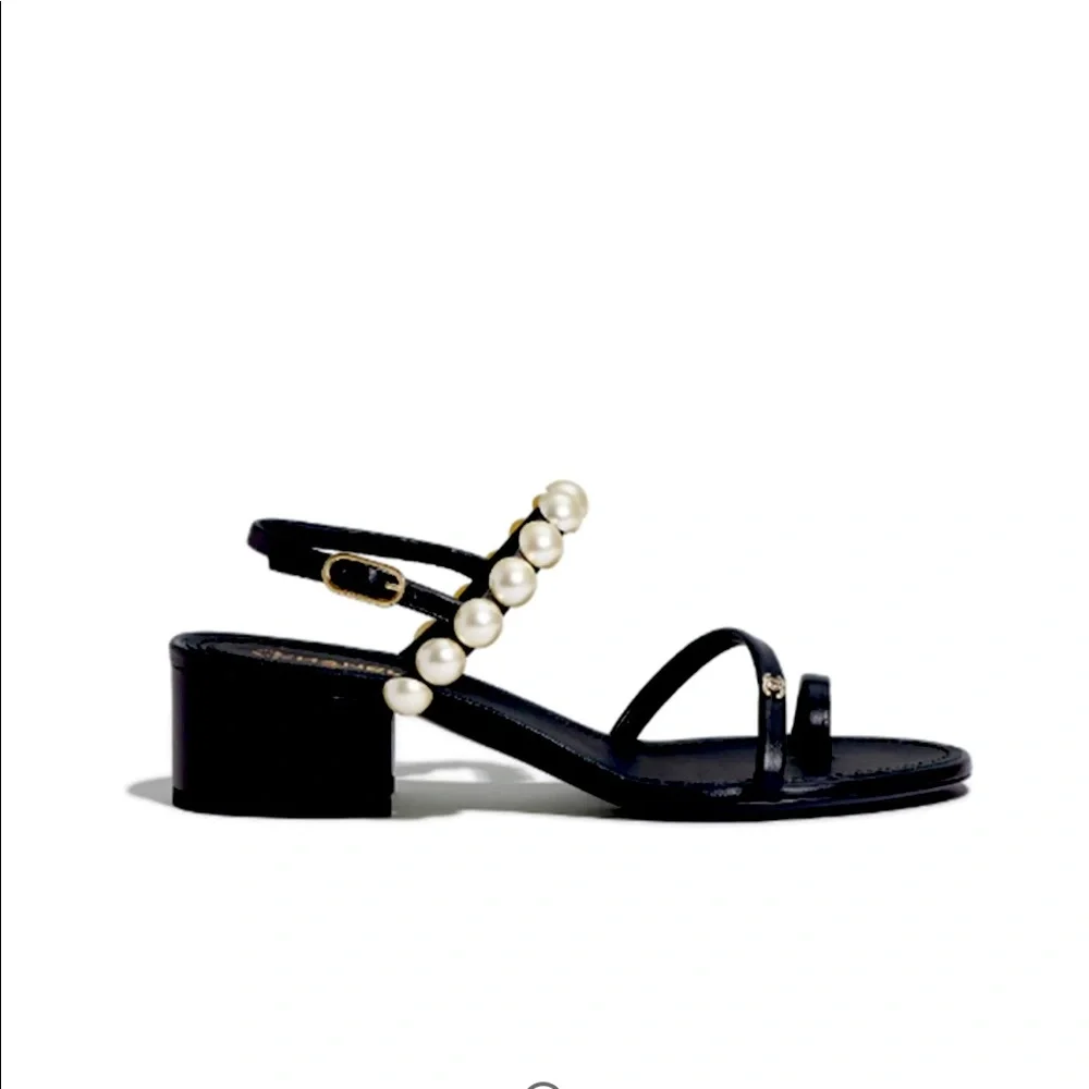 COPY - Chanel Top Of The Pearl Sandals - Picture 1 of 4